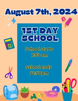 1st day of school